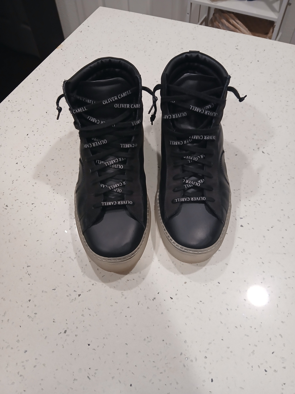 Oliver Cabell Men's High-Top Sneakers in Black Sz 11